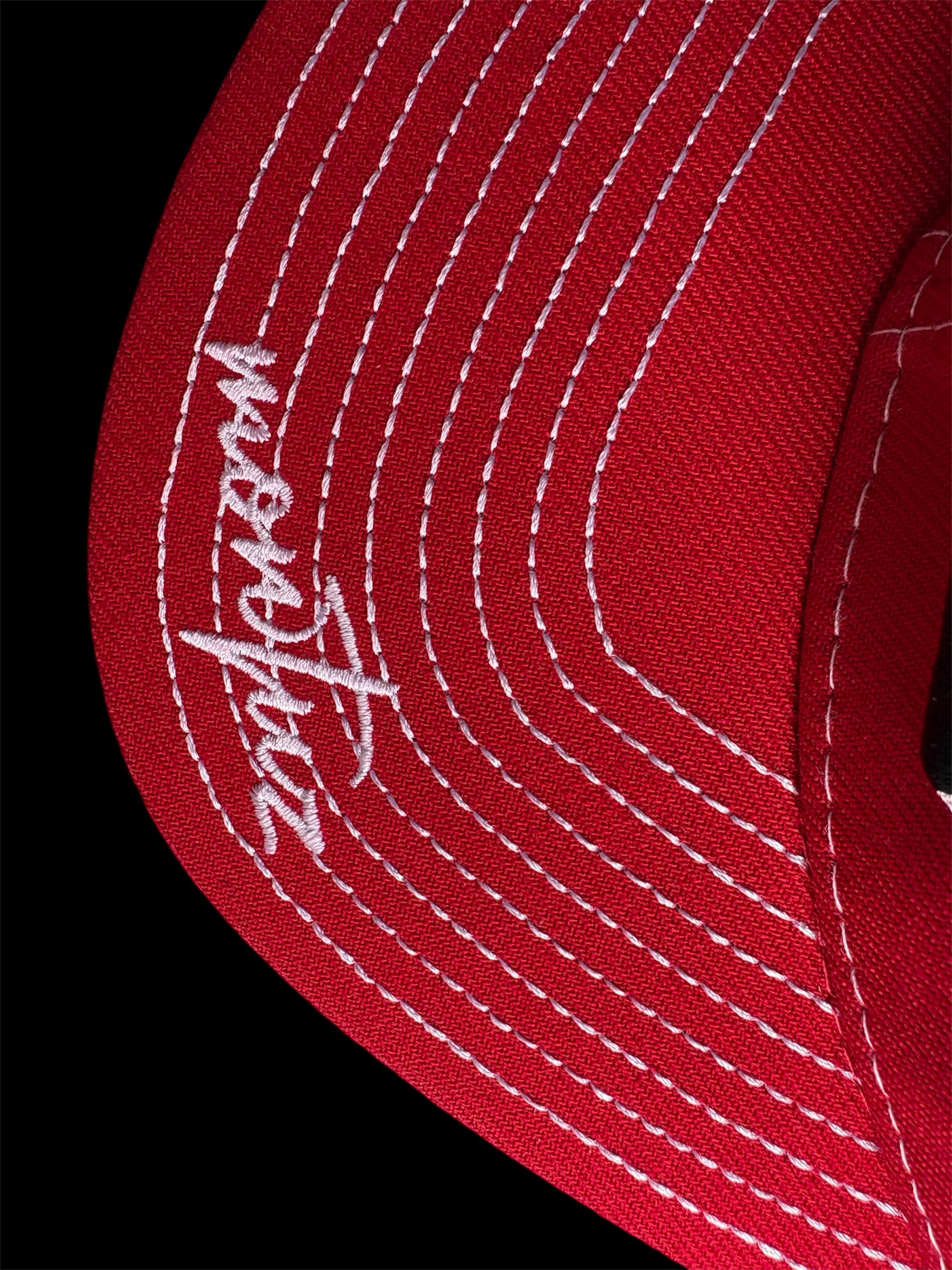 Red Snapback cap