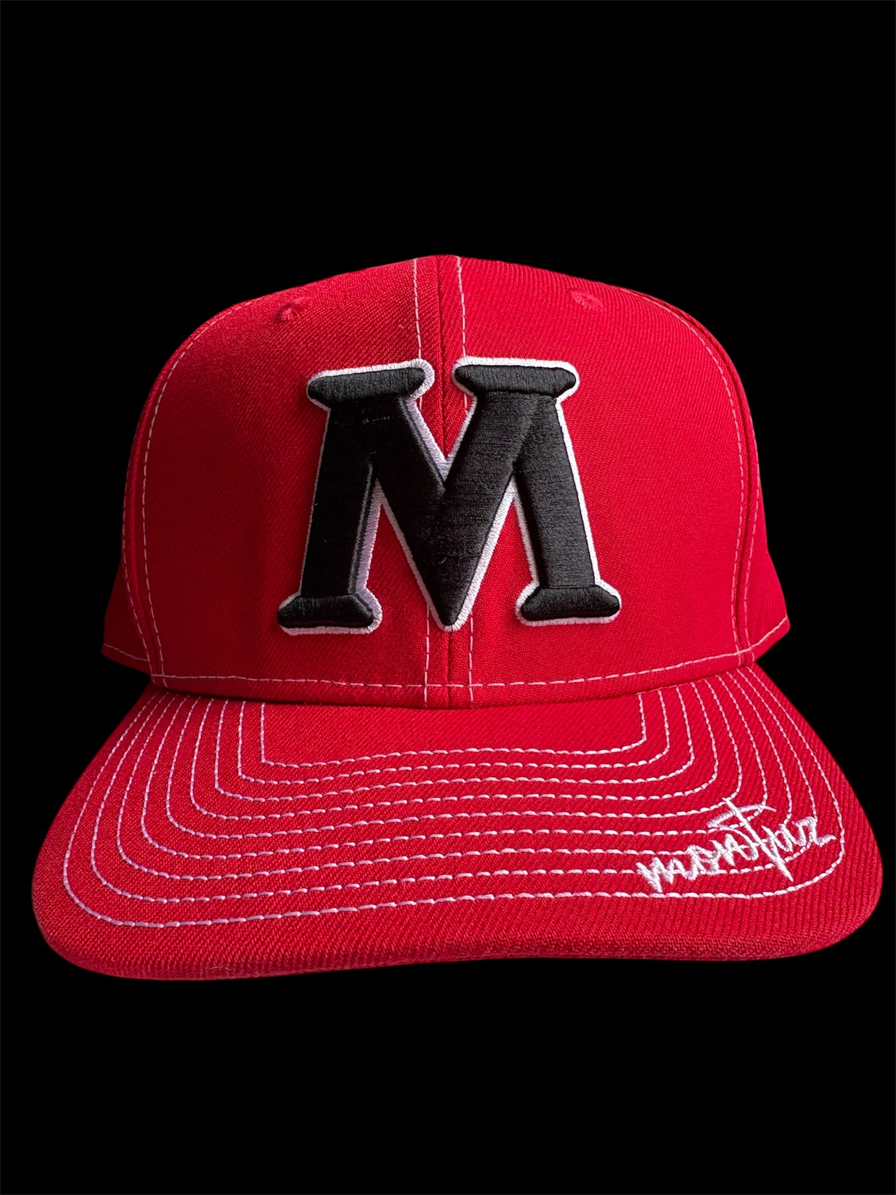 Red Snapback cap